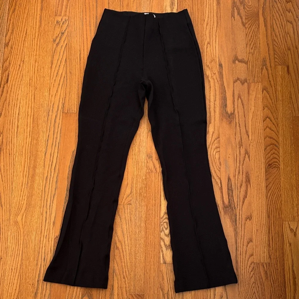 SPANX Black Ponte Micro Flare Women's Pants - Picture 4 of 9